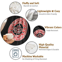 Indigenous Children Throw Blanket Together We Stand In Remembrance Unity Day Papoose Maple Leaf Native American - Wonder Print Shop