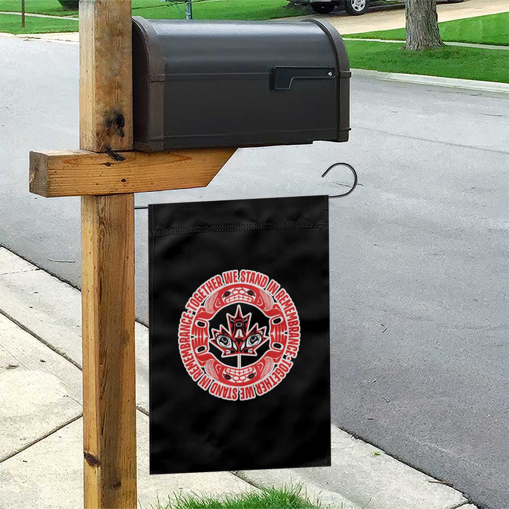 Indigenous Children Garden Flag Together We Stand In Remembrance Unity Day Papoose Maple Leaf Native American - Wonder Print Shop