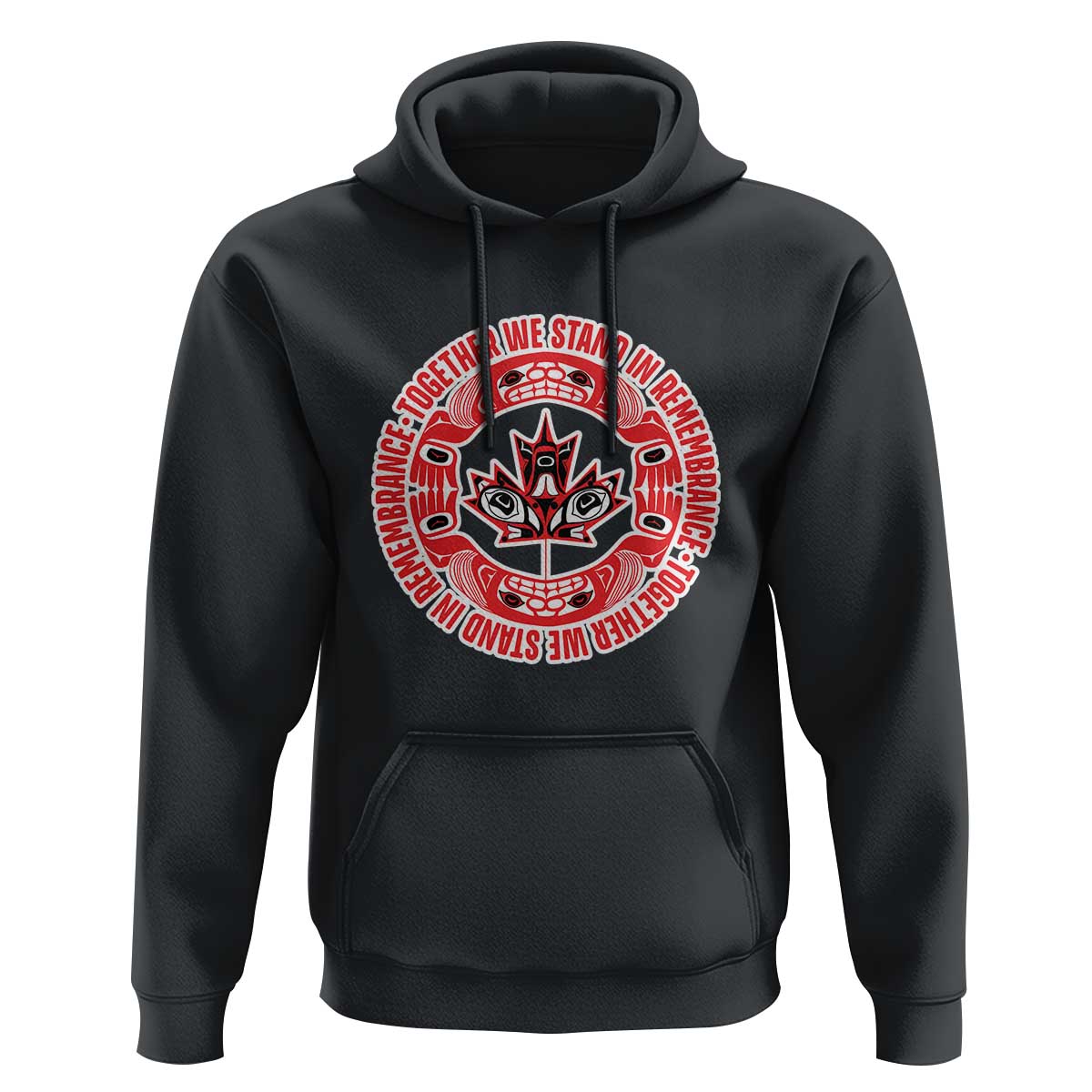 Indigenous Children Hoodie Together We Stand In Remembrance Unity Day Papoose Maple Leaf Native American