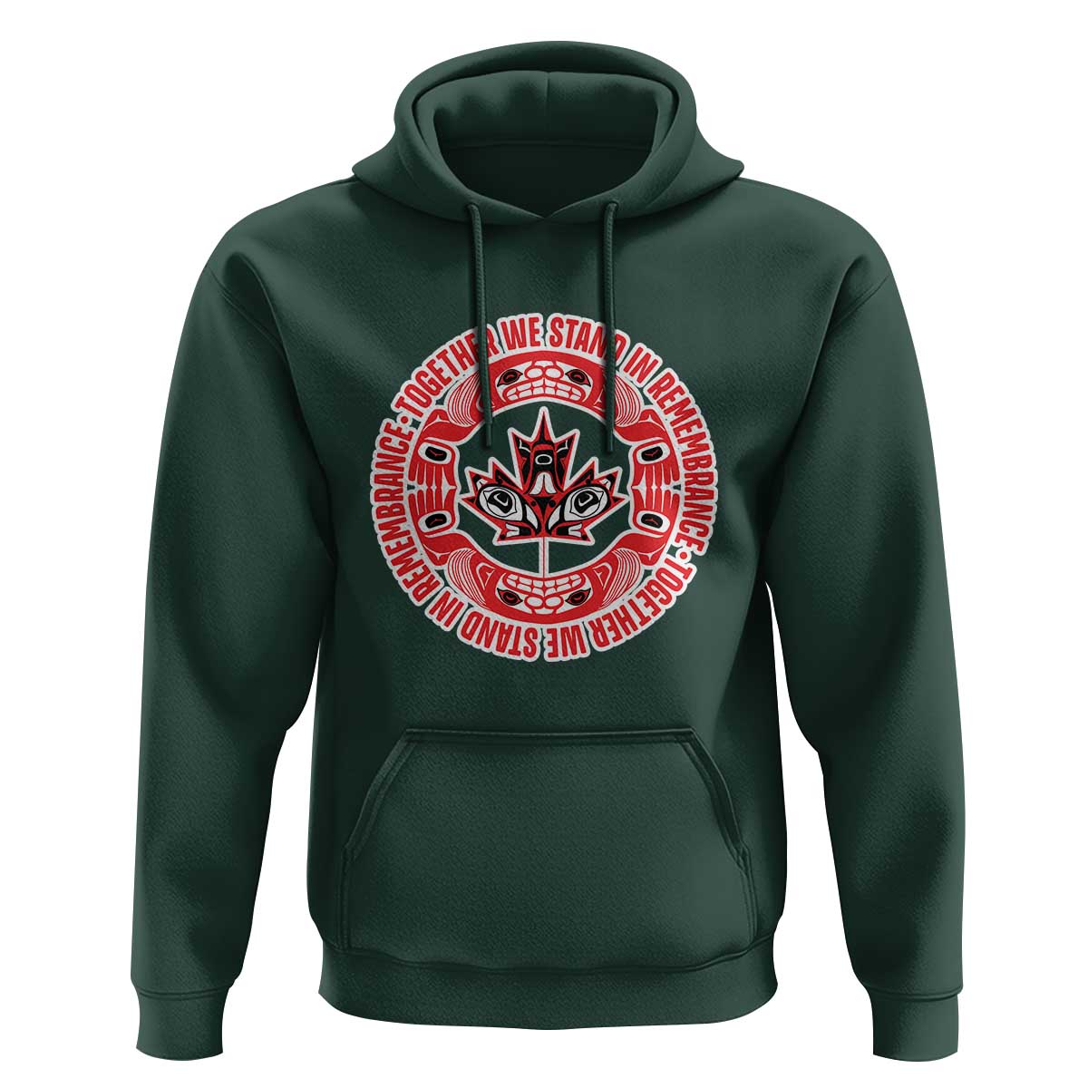 Indigenous Children Hoodie Together We Stand In Remembrance Unity Day Papoose Maple Leaf Native American