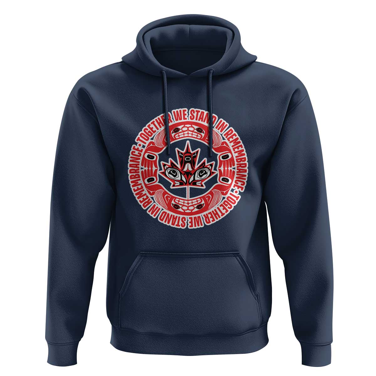 Indigenous Children Hoodie Together We Stand In Remembrance Unity Day Papoose Maple Leaf Native American