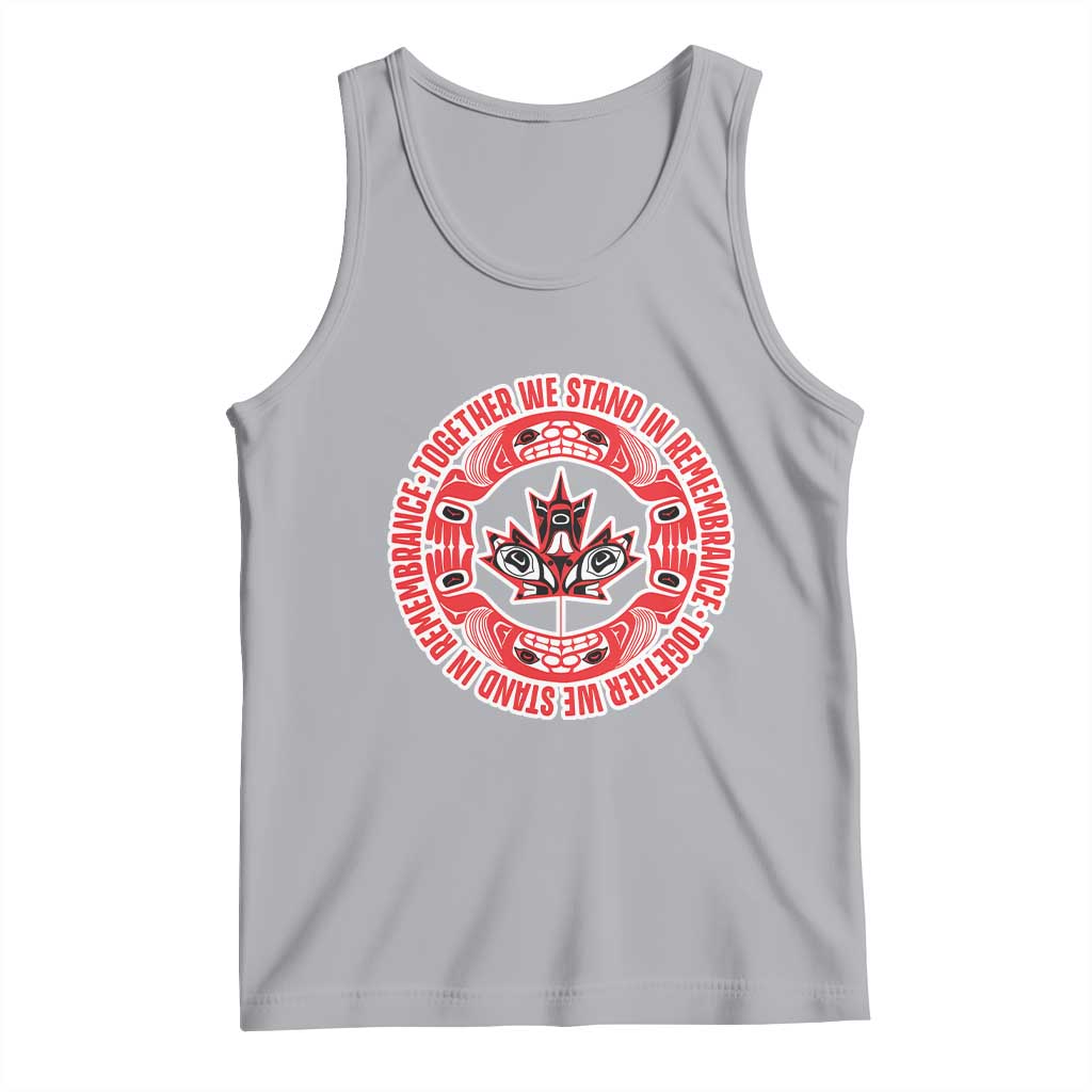 Indigenous Children Tank Top Together We Stand In Remembrance Unity Day Papoose Maple Leaf Native American - Wonder Print Shop