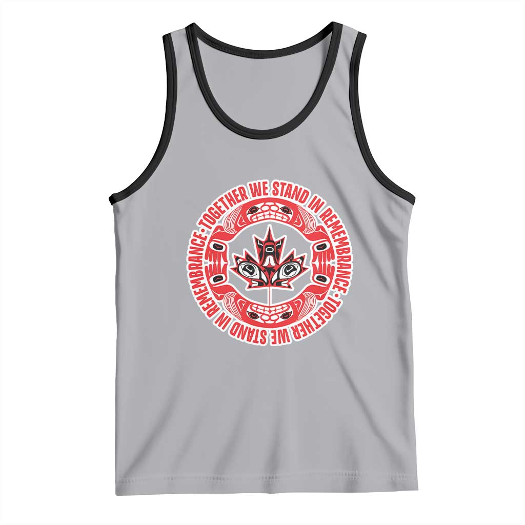 Indigenous Children Tank Top Together We Stand In Remembrance Unity Day Papoose Maple Leaf Native American - Wonder Print Shop