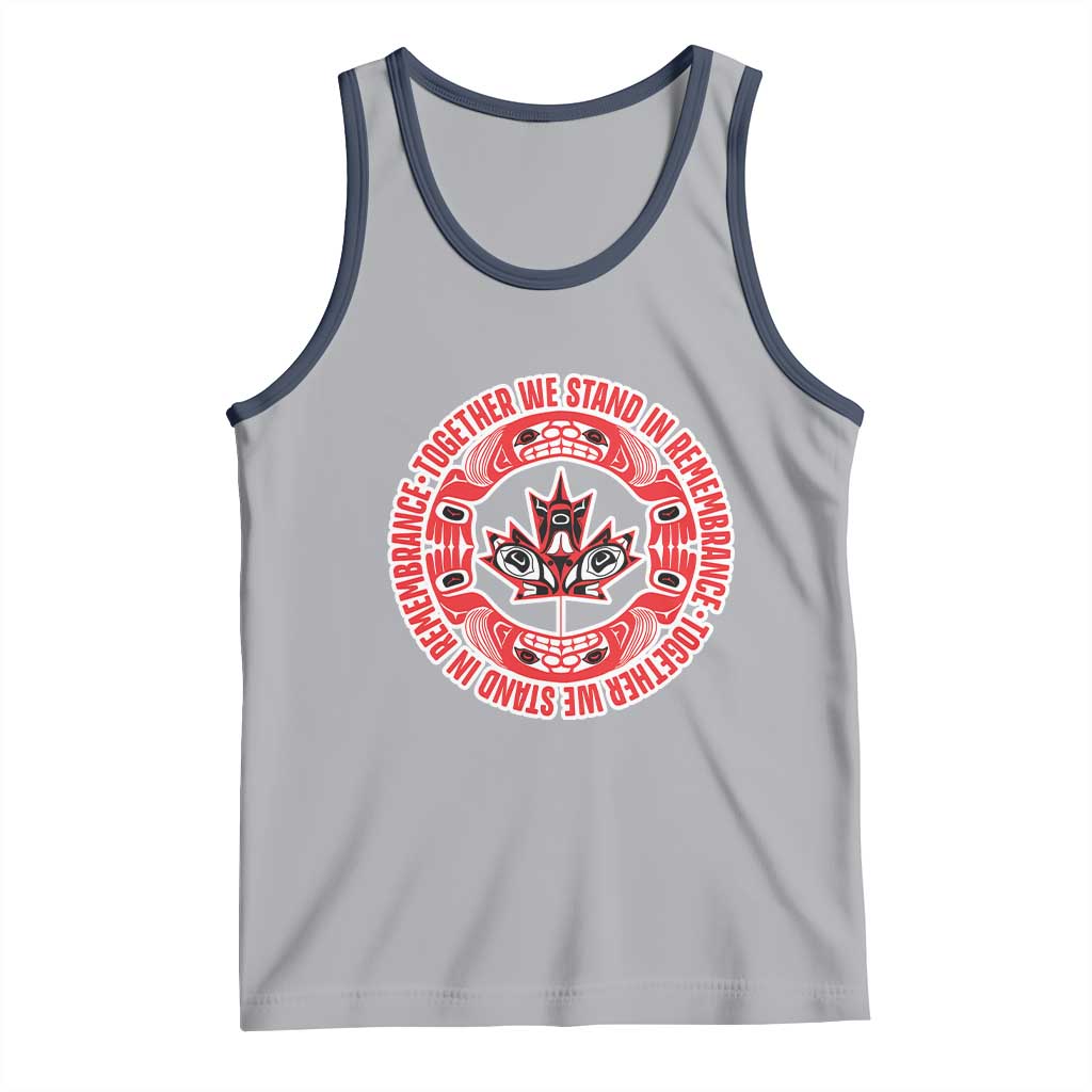 Indigenous Children Tank Top Together We Stand In Remembrance Unity Day Papoose Maple Leaf Native American - Wonder Print Shop