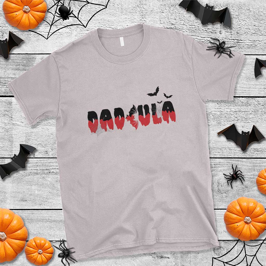 Halloween Couple Matching T Shirt Dadcula Couples Daddy Husband Vampire Bat Spider Web - Wonder Print Shop