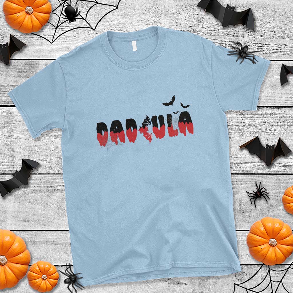 Halloween Couple Matching T Shirt Dadcula Couples Daddy Husband Vampire Bat Spider Web - Wonder Print Shop