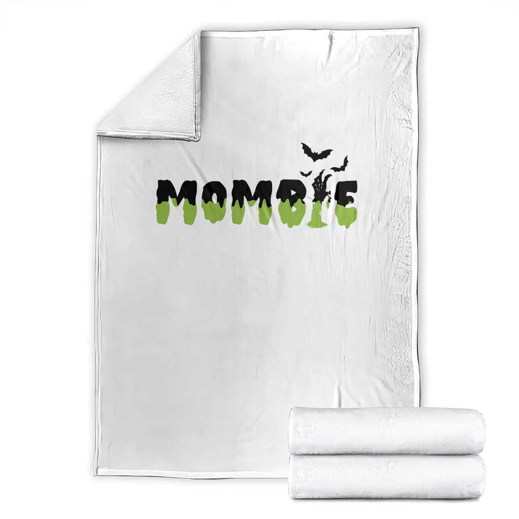 Halloween Couple Matching Throw Blanket Mombie Couples Mommy Wife Zombie Hand Bat - Wonder Print Shop