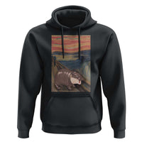 Funny Moo Deng Hoodie Cute Hippo Zoo Scream Art Meme Baby Pygmy Edvard Munch