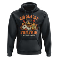 Funny Halloween Hoodie Coolest Pumpkin In The Patch Autumn Maple Leaf Flower - Wonder Print Shop