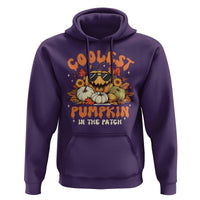 Funny Halloween Hoodie Coolest Pumpkin In The Patch Autumn Maple Leaf Flower - Wonder Print Shop