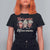 Funny Halloween T Shirt For Women Let's Watch Horror Movies Popcorn Drinks Murderer Bat - Wonder Print Shop