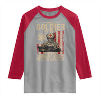 Being A Soldier Is A Choice Being An Combat Medic Is An Honor Raglan Shirt Military American Flag - Wonder Print Shop