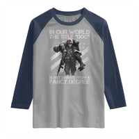 Combat Medic Raglan Shirt In Our World The Title Doc Is Not Earned Form A Fancy Degree - Wonder Print Shop