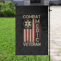 Combat Medic Veteran Garden Flag Medical Military Vintage American Flag - Wonder Print Shop