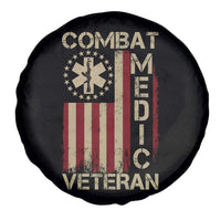 Combat Medic Veteran Spare Tire Cover Medical Military Vintage American Flag - Wonder Print Shop