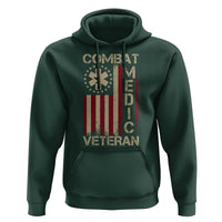 Combat Medic Veteran Hoodie Medical Military Vintage American Flag - Wonder Print Shop