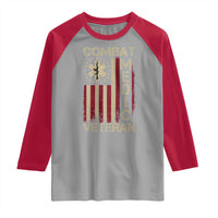 Combat Medic Veteran Raglan Shirt Medical Military Vintage American Flag - Wonder Print Shop
