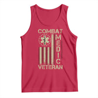 Combat Medic Veteran Tank Top Medical Military Vintage American Flag - Wonder Print Shop