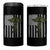 Combat Medic Soldier 4 in 1 Can Cooler Tumbler Caduceus Vintage American Flag - Wonder Print Shop