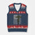 Combat Medic Soldier V-Neck Knit Sweater Vest Caduceus Vintage American Flag - Wonder Print Shop