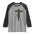 Combat Medic Soldier Raglan Shirt Caduceus Vintage American Flag - Wonder Print Shop
