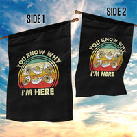 Funny Thanksgiving Deviled Eggs Garden Flag You Know Why I Am Here Easter Day - Wonder Print Shop
