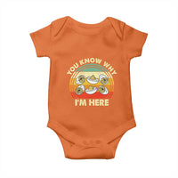 Funny Thanksgiving Deviled Eggs Baby Onesie You Know Why I Am Here Easter Day - Wonder Print Shop