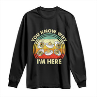 Funny Thanksgiving Deviled Eggs Long Sleeve Shirt You Know Why I Am Here Easter Day - Wonder Print Shop