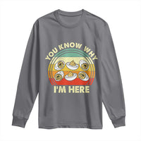 Funny Thanksgiving Deviled Eggs Long Sleeve Shirt You Know Why I Am Here Easter Day - Wonder Print Shop