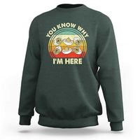 Funny Thanksgiving Deviled Eggs Sweatshirt You Know Why I Am Here Easter Day - Wonder Print Shop
