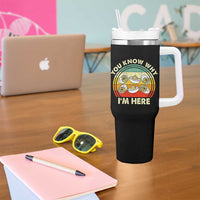 Funny Thanksgiving Deviled Eggs Tumbler With Handle You Know Why I Am Here Easter Day - Wonder Print Shop
