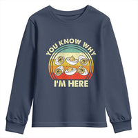 Funny Thanksgiving Deviled Eggs Youth Sweatshirt You Know Why I Am Here Easter Day - Wonder Print Shop