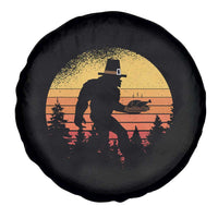 Bigfoot Pilgrim Turkey Pumpkin Thanksgiving Day Spare Tire Cover - Wonder Print Shop