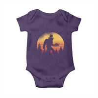 Bigfoot Pilgrim Turkey Pumpkin Thanksgiving Day Baby Onesie - Wonder Print Shop