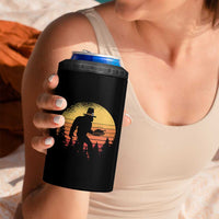 Bigfoot Pilgrim Turkey Pumpkin Thanksgiving Day 4 in 1 Can Cooler Tumbler - Wonder Print Shop