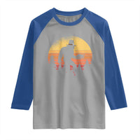 Bigfoot Pilgrim Turkey Pumpkin Thanksgiving Day Raglan Shirt - Wonder Print Shop
