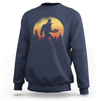 Bigfoot Pilgrim Turkey Pumpkin Thanksgiving Day Sweatshirt - Wonder Print Shop