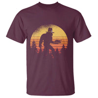 Bigfoot Pilgrim Turkey Pumpkin Thanksgiving Day T Shirt - Wonder Print Shop