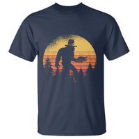 Bigfoot Pilgrim Turkey Pumpkin Thanksgiving Day T Shirt - Wonder Print Shop