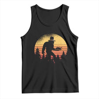 Bigfoot Pilgrim Turkey Pumpkin Thanksgiving Day Tank Top - Wonder Print Shop