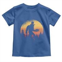 Bigfoot Pilgrim Turkey Pumpkin Thanksgiving Day Toddler T Shirt - Wonder Print Shop