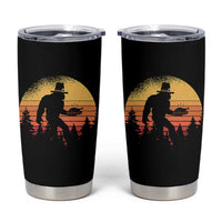 Bigfoot Pilgrim Turkey Pumpkin Thanksgiving Day Tumbler Cup - Wonder Print Shop