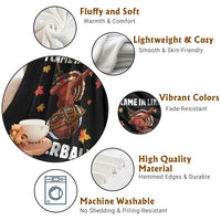 Funny I Came In Like A Butterball Throw Blanket Thanksgiving Dabbing Turkey - Wonder Print Shop