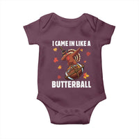 Funny I Came In Like A Butterball Baby Onesie Thanksgiving Dabbing Turkey - Wonder Print Shop