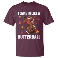 Funny I Came In Like A Butterball T Shirt Thanksgiving Dabbing Turkey - Wonder Print Shop