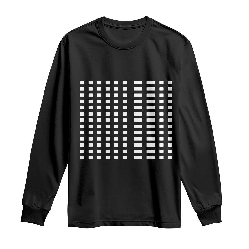 Six Seven 67 Morse Code Long Sleeve Shirt Subtle Secret Gen Alpha Meme - Wonder Print Shop