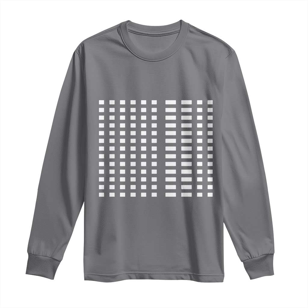Six Seven 67 Morse Code Long Sleeve Shirt Subtle Secret Gen Alpha Meme - Wonder Print Shop