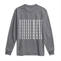 Six Seven 67 Morse Code Long Sleeve Shirt Subtle Secret Gen Alpha Meme - Wonder Print Shop