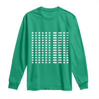 Six Seven 67 Morse Code Long Sleeve Shirt Subtle Secret Gen Alpha Meme - Wonder Print Shop