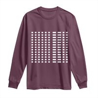 Six Seven 67 Morse Code Long Sleeve Shirt Subtle Secret Gen Alpha Meme - Wonder Print Shop